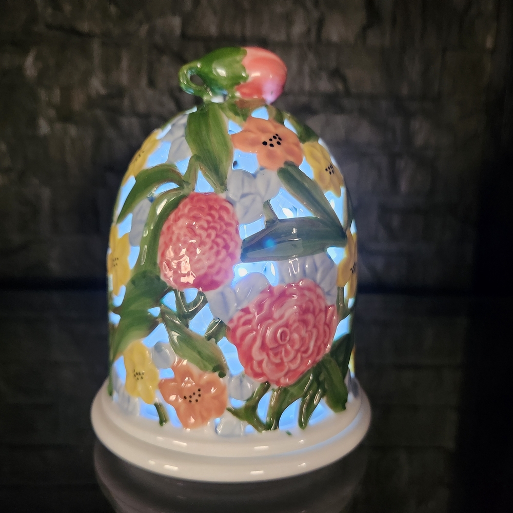 Andrea By Sadek 2 Piece Floral Tealight Candle Holder / Fairy Lamp